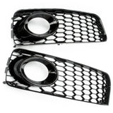 Audi A5 B8 S-Line & S5 08-12 Honeycomb Fog Light Grilles Covers