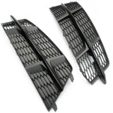 Audi A6 C7 S-Line Black Edition Fog Light Grilles Covers Pair Left Right