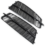 Audi A6 C7 S-Line Black Edition Fog Light Grilles Covers Pair Left Right