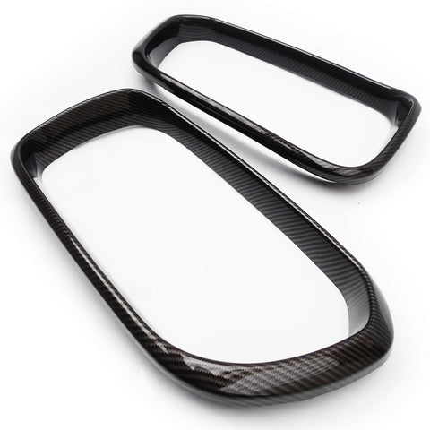 Black Carbon Fibre Effect Front Grilles Covers BMW 1 Series F20 F21