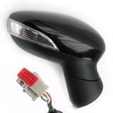 Ford Fiesta mk7 2013-2017 Right Drivers Side Full Complete Wing Mirror Panther Black