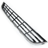 Ford Fiesta mk7 2013-17 Front Lower Centre Bumper Grille Gloss Black & Chrome