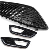 Ford Focus mk3 ST LINE Black & Red Edition Gloss Black Front Grilles