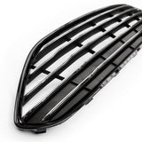 Ford Fiesta mk7 Facelift Gloss Black & Chrome Front Grille & Fog Light Covers