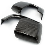 Ford Custom Transit Van Carbon Fibre Eff Side Door Wing Mirror Covers Caps