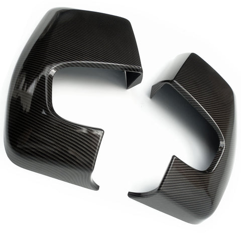 Ford Custom Transit Van Carbon Fibre Eff Side Door Wing Mirror Covers Caps