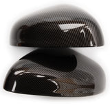 Ford Fiesta mk8 Gloss Carbon Fibre Eff Black Door Wing Mirror Covers