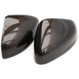 Ford Fiesta mk8 Gloss Carbon Fibre Eff Black Door Wing Mirror Covers