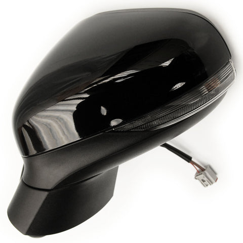 Shadow Black Ford Fiesta mk8 Complete Full Door Wing Mirror Left Side