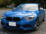 BMW 1 Series F20 F21 2012-14 Gloss Black Front Grilles Surrounds Covers