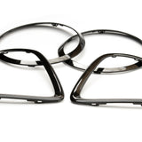 Gloss Black Front & Rear Light Surrounds Covers for Mini R55 R56 R57 R58 R59 LCI