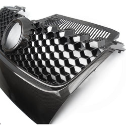 VW Golf mk5 Carbon Fibre Effect Black GTI Honeycomb Front Grille