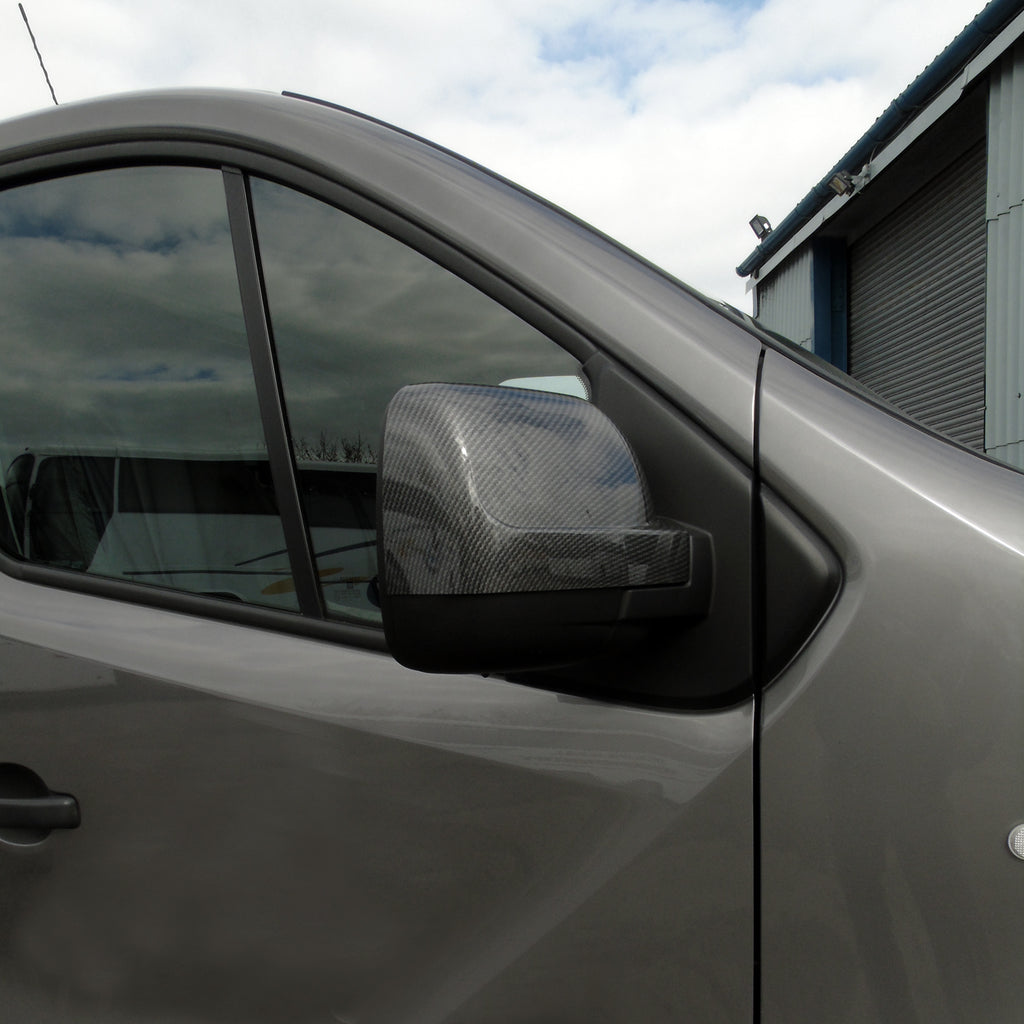 Renault Trafic 2014-19 Black Carbon Fibre Effect Wing Mirror
