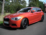 BMW 1 Series F20 F21 2012-14 Gloss Black Front Grilles Surrounds Covers