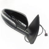 VW Golf mk6 Metallic Deep Black Pearl Full Complete Door Wing Mirror Right Drivers Side