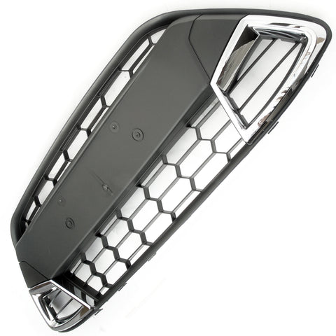 Ford Fiesta mk7 Sport Honeycomb Mesh Asian Front Bumper Grille Silver