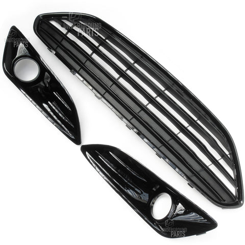 Ford Fiesta mk7 Facelift 2013-2017 All Black Front Grilles