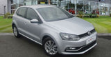 VW Polo 6r 6c Reflex Silver Wing Mirror Covers Caps Left & Right