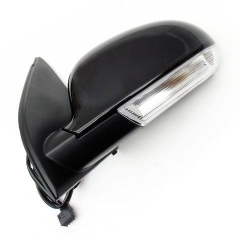 VW Golf mk5 Complete Full Door Wing Mirror Left Passenger Side Metallic Black