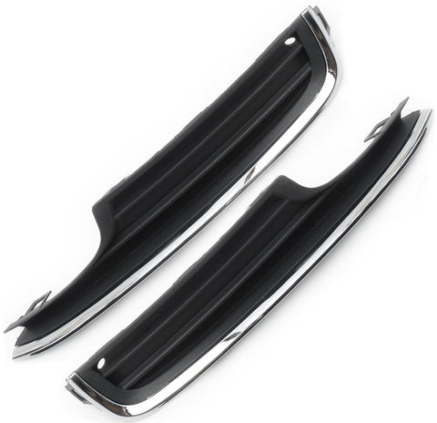 VW Golf mk7 Lower Bumper Grilles Black & Chrome Pair Left & Right