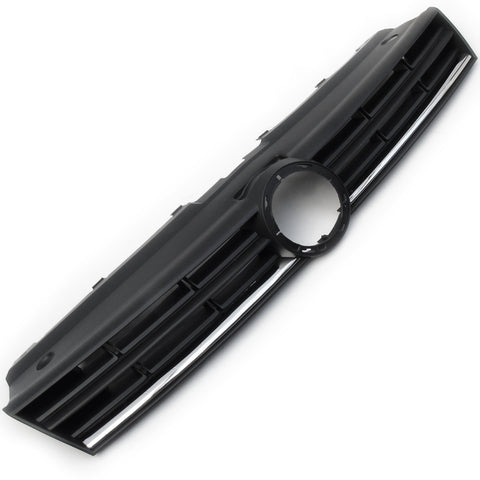 VW Polo 2014-2017 Front Upper Bumper Radiator Grille Black & Chrome
