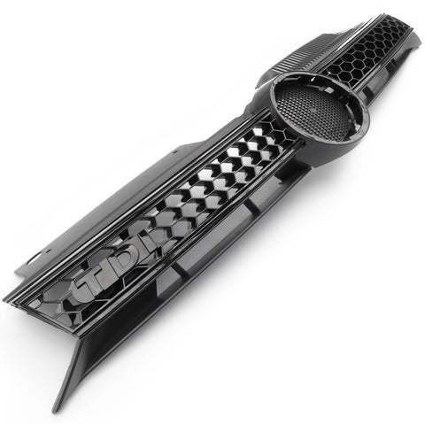 All Gloss Black TDI Honeycomb GTI Style Front Grille for VW Golf mk6