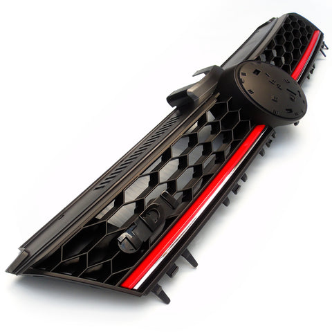 TDI Honeycomb GTI Style Black & Red Front Grille for Golf mk7