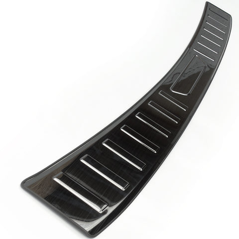 VW Polo 2018> Black Stainless Steel Metal Rear Bumper Protector
