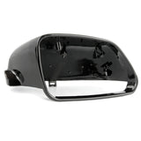 VW Polo 2005 - 2009 Right Drivers Side Door Wing Mirror Cover Black LC9X