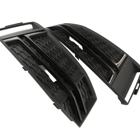 Audi A4 B9 S Line Front Bumper Grilles Black Edition Left Right Pair Side