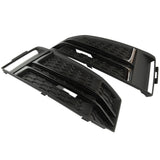 Audi A4 B9 S Line Front Bumper Grilles Black Edition Left Right Pair Side