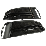 Audi A4 B9 S Line Front Bumper Grilles Black Edition Left Right Pair Side