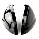 Gloss Black Door Wing Mirror Covers Caps for Audi A4 and A5