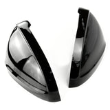 Gloss Black Door Wing Mirror Covers Caps for Audi A4 and A5