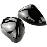 Gloss Black Door Wing Mirror Covers Caps for Audi A4 and A5