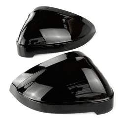 Gloss Black Door Wing Mirror Covers Caps for Audi A4 and A5