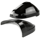 Gloss Black Door Wing Mirror Covers Caps for Audi A4 and A5