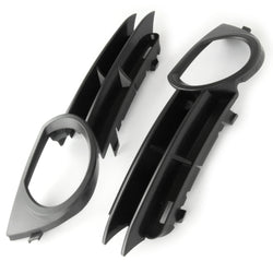 Matt Black Front Bumper Fog Light Grilles Pair Left & Right Side for Audi A3 8p 2003-07