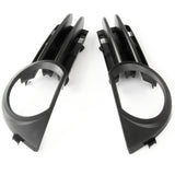 Matt Black Front Bumper Fog Light Grilles Pair Left & Right Side for Audi A3 8p 2003-07