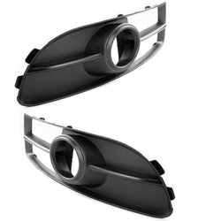 Pair of S-Line Fog Light Grilles Covers Left & Right Audi A4 B7 05-08