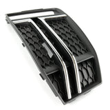 Audi A4 B9 2015-2019 S Line Front Bumper Grille Silver Chrome Right Drivers Side