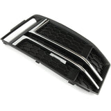 Audi A4 B9 2015-2019 S Line Front Bumper Grille Silver Chrome Right Drivers Side