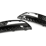 Audi A5 2012-2016 RS5 Style Honeycomb Black Front Grilles and Fog Light Covers Kit