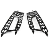 Honeycomb Gloss Black Front Fog Light Grilles Pair Left Right for Audi A5 S-Line S5 2012-2016