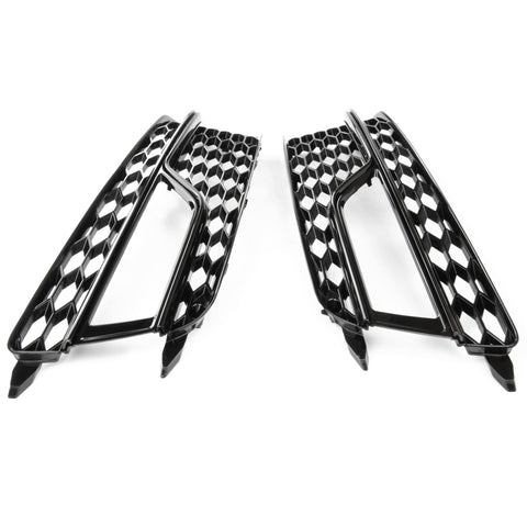 thumbnail image 2 of Astradepot Honeycomb Fog Light Grille Set For Audi A5 2008-2011 (Standard Bumper) 2 of 2