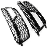 Audi A5 2012-2016 RS5 Honeycomb Front Grilles Kit for S-Line & S5