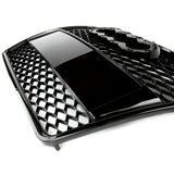 RS3 Style Honeycomb Black Front Grille to fit Audi A3 2005 - 2008 8p