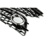 Audi A4 B8 08-12 S-Line Honeycomb Fog Light Grilles Covers Pair