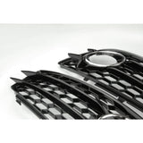 Audi A4 B8 08-12 S-Line Honeycomb Fog Light Grilles Covers Pair