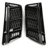 Audi A4 B9 2015-2019 RS4 Style Honeycomb Black Front Grilles Kit